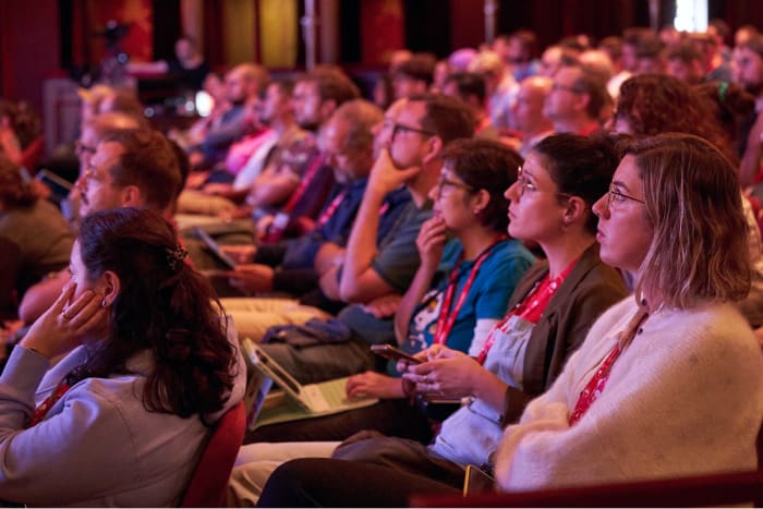 The audience during SmashingConf Antwerp 2023