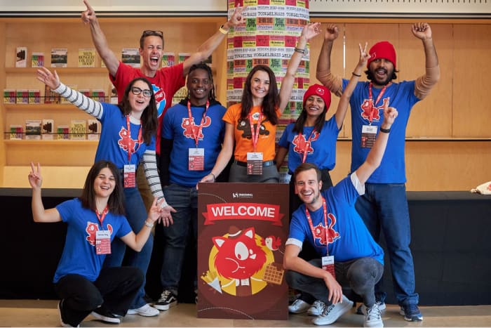 Volunteers at SmashingConf Antwerp 2023