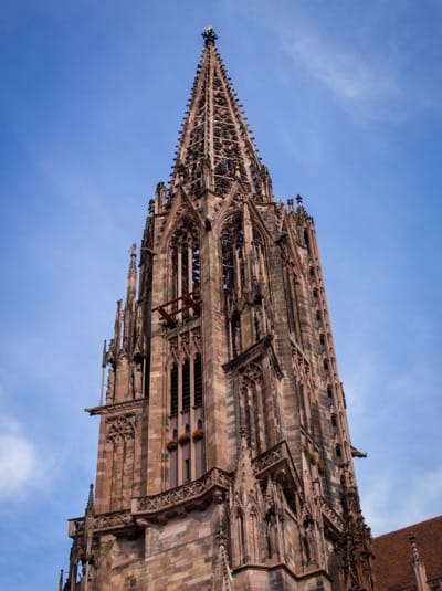 The cathedral in Freiburg