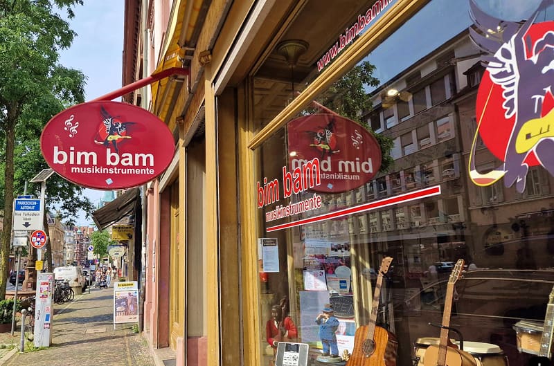 The entrance of BimBam in Freiburg