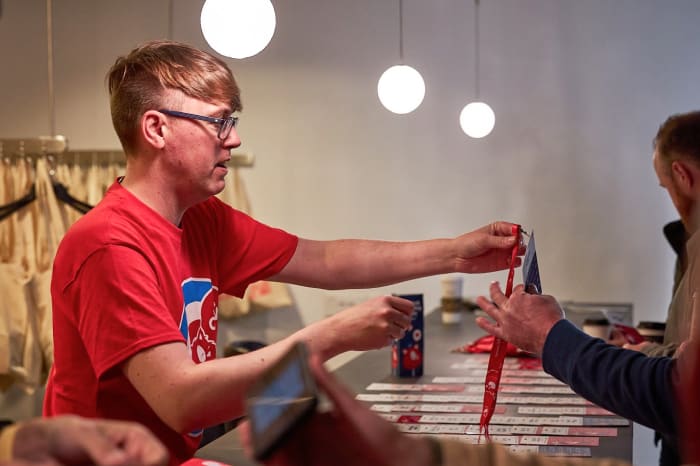 Volunteer Tom at SmashingConf NY 2022