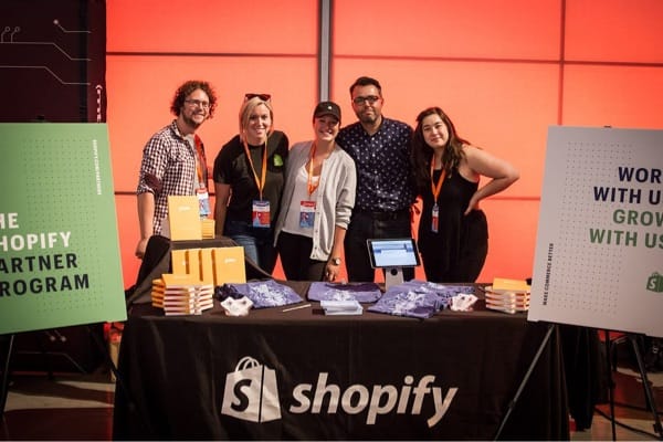 Shopify team at a Smashing Conference